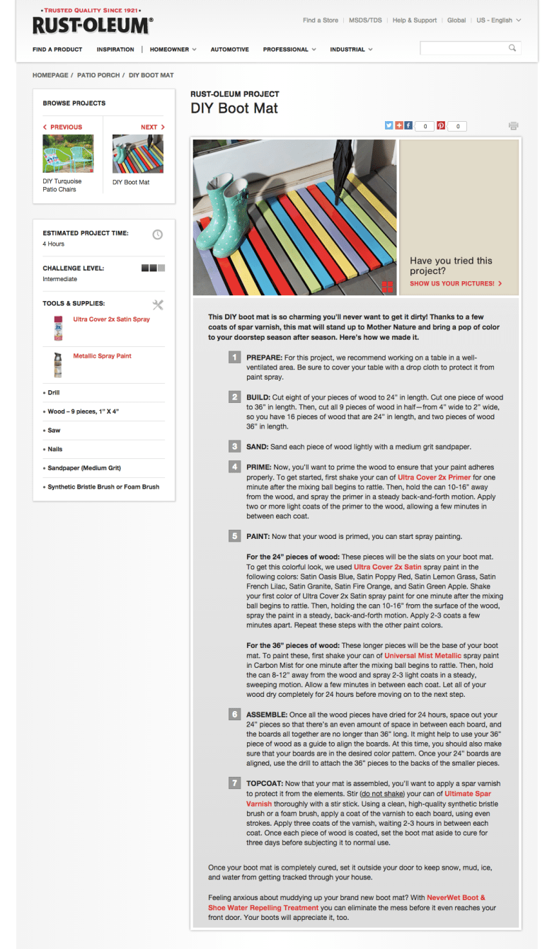 How to Make a DIY Boot Mat